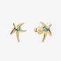 PANDORA 14ct Gold Plated Starfish Stud Earrings 263820C01