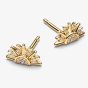 PANDORA 14ct Gold-Plated Celestial Sparkling Sun Stud Earrings 264627C01
