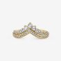 Pandora 14ct Gold Plated Wish Tiara Ring 167736C01