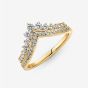 Pandora 14ct Gold Plated Wish Tiara Ring 167736C01