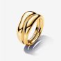 PANDORA 14ct Gold Plated Stacking Ring Set 163264C00