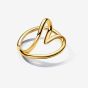 PANDORA 14ct Gold Plated Organically Shaped Heart Ring 163288C00