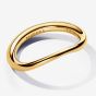 PANDORA 14ct Gold Plated Organically Shaped Band Ring 163314C00