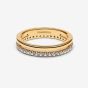 PANDORA 14ct Gold Plated Double Band Ring 163799C01