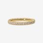PANDORA 14ct Gold Plated Sparkle Hearts Ring 168655C01