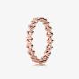 PANDORA 14ct Rose Gold Plated Linked Love Ring 180177
