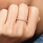 PANDORA 14ct Rose Gold Plated Sparkle Hearts Ring 180963CZ