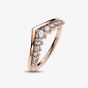 PANDORA 14ct Rose Gold Plated Timeless Wish Ring 182320C01