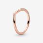 PANDORA 14ct Rose Gold Plated Shining Wish Ring 186314