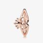 PANDORA 14ct Rose Gold Plated Regal Hearts Ring 187685