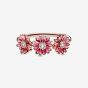 PANDORA 14ct Rose Gold Plated Daisy Trio Ring 188792C01