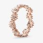 PANDORA 14ct Rose Gold Plated Daisy Band Ring 188799C01