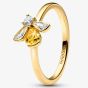 PANDORA 14ct Gold Plated Honey Bee Ring 164562C01