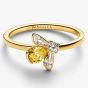 PANDORA 14ct Gold Plated Honey Bee Ring 164562C01