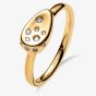 PANDORA 14ct Gold Plated Stone-Set Oval Signet Ring 164672C01