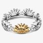 PANDORA 14ct Gold-Plated Sunflower Two-Tone Ring 164702C00