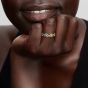 PANDORA 14ct Gold-Plated Sunflower Two-Tone Ring 164702C00