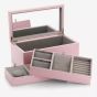 PANDORA Medium Pink Leather Jewellery Box A005