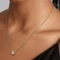 PANDORA Era 14ct White Gold 1.00ct Lab Grown Diamond Pendant Necklace 352878C01