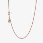 PANDORA 14ct Rose Gold Plated Cable Chain 580413