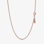 PANDORA 14ct Rose Gold Plated Cable Chain 580413