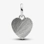 PANDORA Platinum Plated Purple Heart Dangle Charm 735088C02