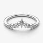 PANDORA Platinum Plated Star Wishbone Ring 134946C01