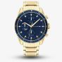 Tommy Hilfiger Mens Parker Gold Chronograph Bracelet Watch 1791834