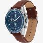 Tommy Hilfiger Mens Parker Chronograph Leather Strap Watch 1791837