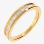18ct Gold Channel Set Diamond Half Eternity Ring 18DR128-Y