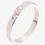18ct White Gold Three Stone Diamond Set Band Ring 18DR171-W