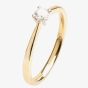 18ct Gold Single Stone 0.17ct Diamond Ring 18DR426-2C