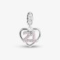 Rosa Lea 21 Pave Heart Dangle Charm AM-2THB004904