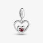 Rosa Lea July Birthstone Heart Dangle Charm AM-2THB004204-Red