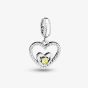 Rosa Lea November Birthstone Heart Dangle Charm AM-2THB004204-Yellow