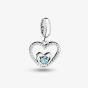 Rosa Lea December Birthstone Heart Dangle Charm AM-2THB004204-Blue