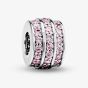 Rosa Lea Pink Three Row Barrel Charm AM-2THB003604-Pink