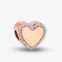 Rosa Lea Pave Edge Heart Charm AM-2THB011606