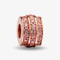 Rosa Lea Pink Three Row Barrel Charm AM-2THB003606-Pink