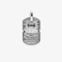 Buddha To Buddha Silver Dog tag Pendant 667 ONE