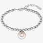 BOSS Medallion Stainless-Steel Beaded Bracelet 1580227