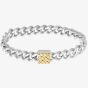 BOSS Caly Stainless-Steel Square Monogram Curb Bracelet 1580399