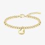 BOSS Beaded Gold Tone Honey Heart Bracelet 1580643