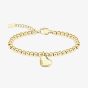 BOSS Beaded Gold Tone Honey Heart Bracelet 1580643
