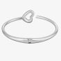 BOSS Ladies Honey Boundless Silver Open Heart Bangle 1580723