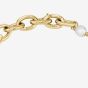 BOSS Leah Gold Tone Freshwater Pearl Chain Bracelet 1580507