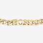BOSS Gold Tone Logo Curb Chain Bracelet 1580593