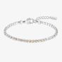BOSS Kaspr Silver Tone Champagne Crystal Tennis Bracelet 1580633