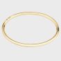 BOSS Gold Tone Crystal Logo Detail Bangle 1580686
