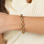 BOSS Fiora Gold Tone Oval Link Chain Bracelet 1580811
